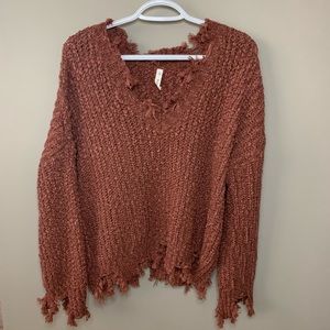 Wishlist Frayed Popcorn Sweater
